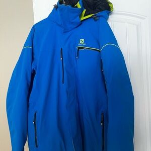 Salomon XL blue ski jacket